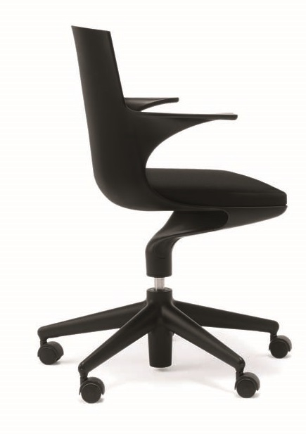 Spoon Chair Drehstuhl Kartell Schwarz Schwarz