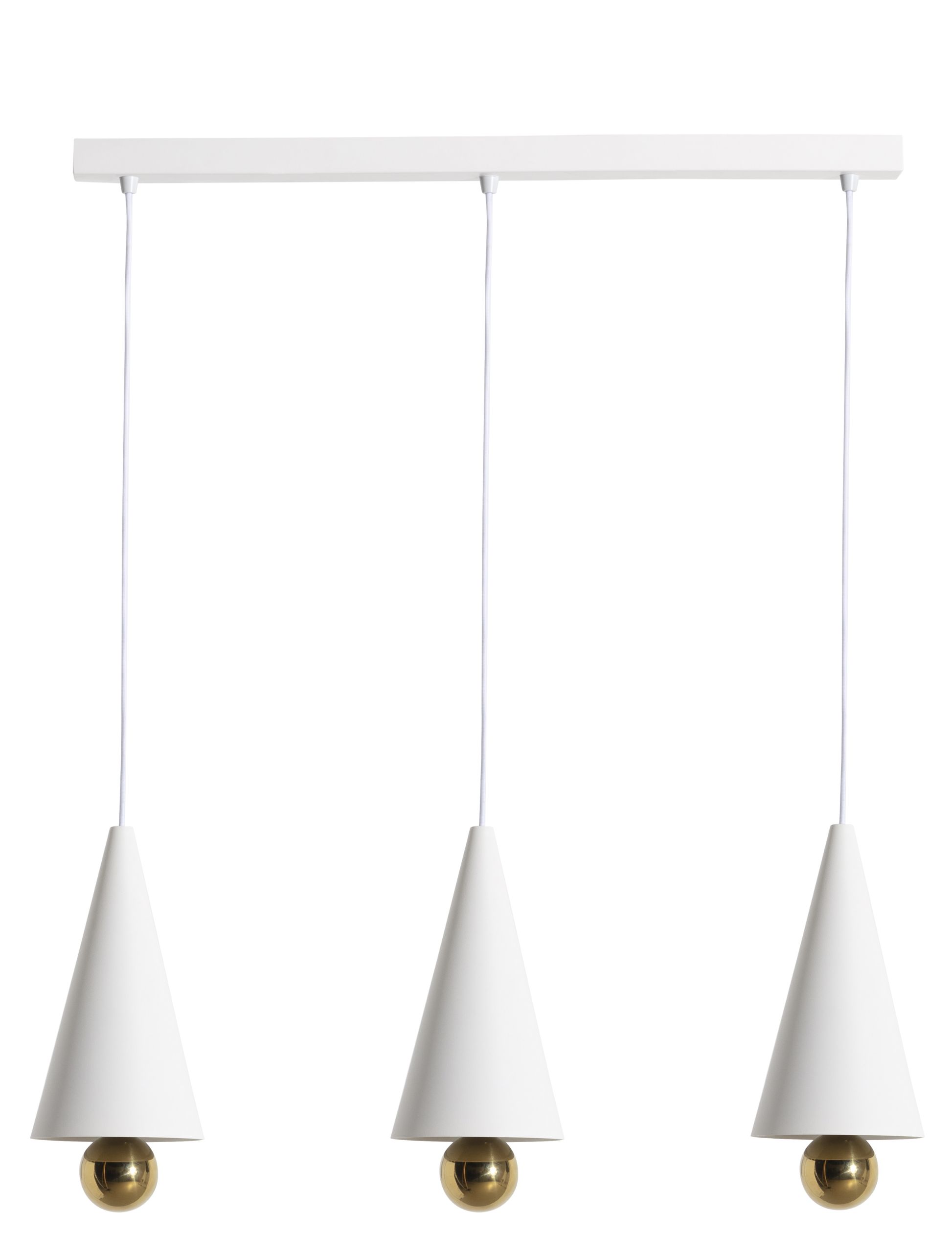 Cherry Pendant light Pendelleuchte 3-er Set Linear Petite Friture Weiß