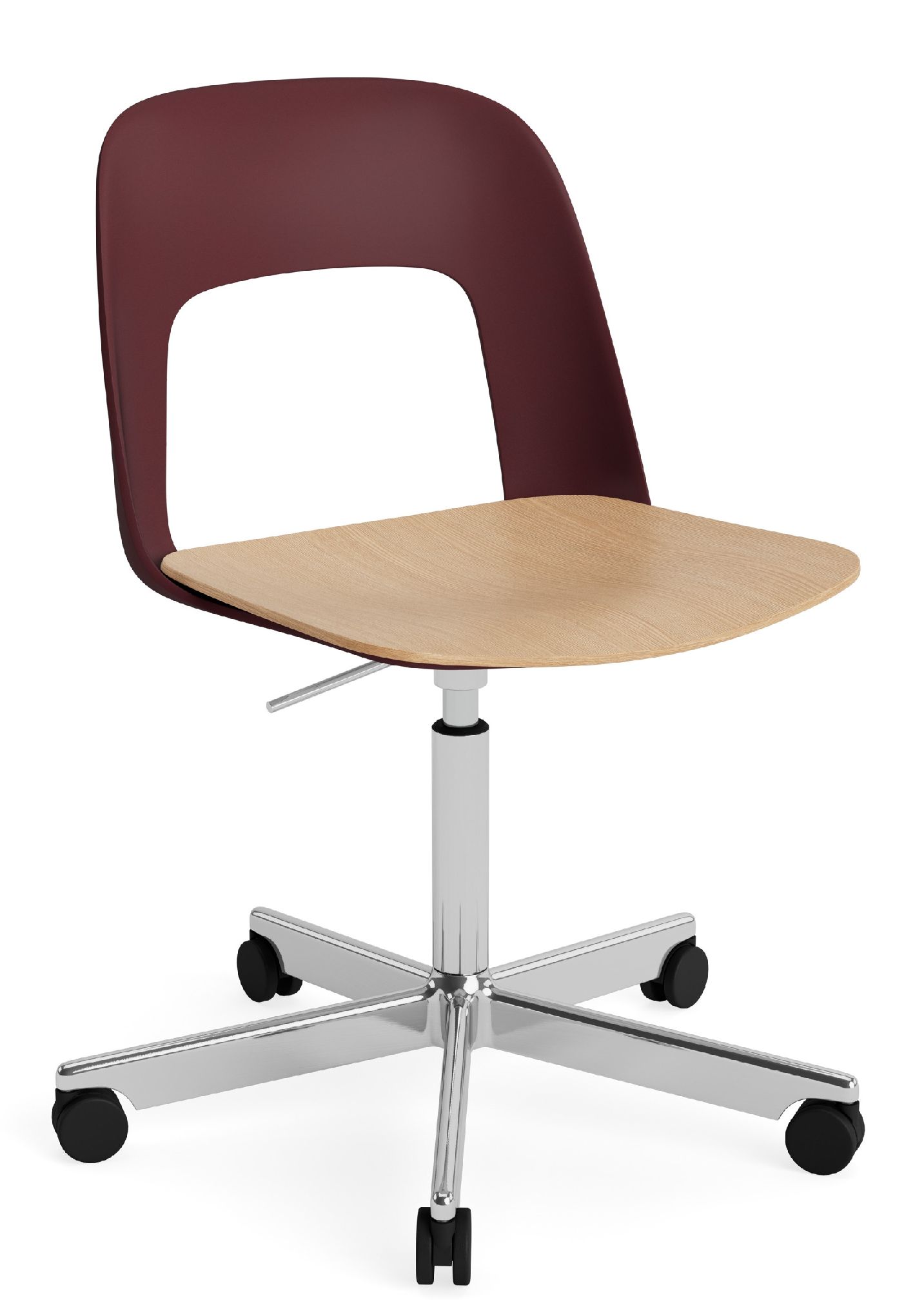 Layout Side Chair 142 5-Stern Drehfuß Stuhl Hay