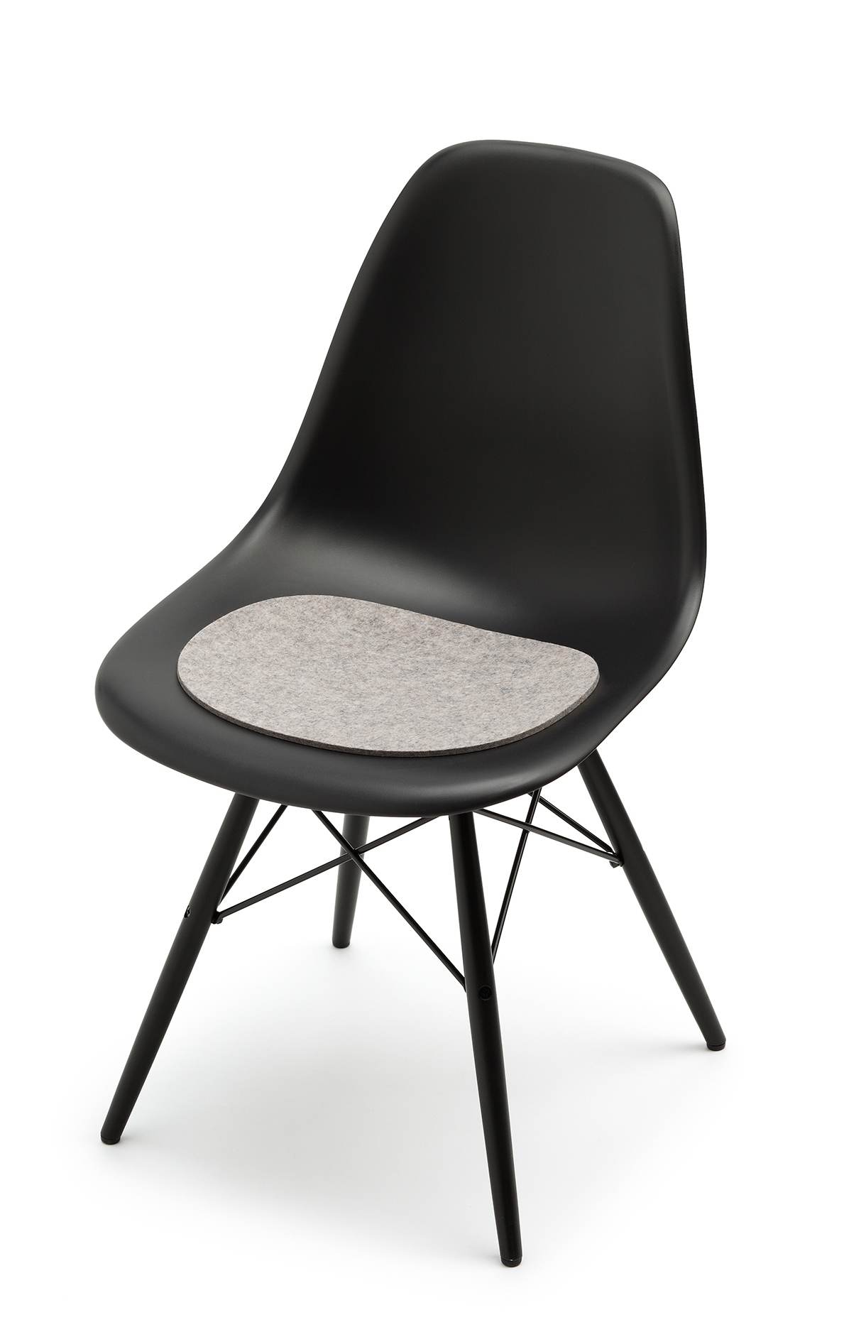 Sitzauflage-Filzauflage Eames Plastic Side Chairs DSR / DSW graphit Hey Sign
