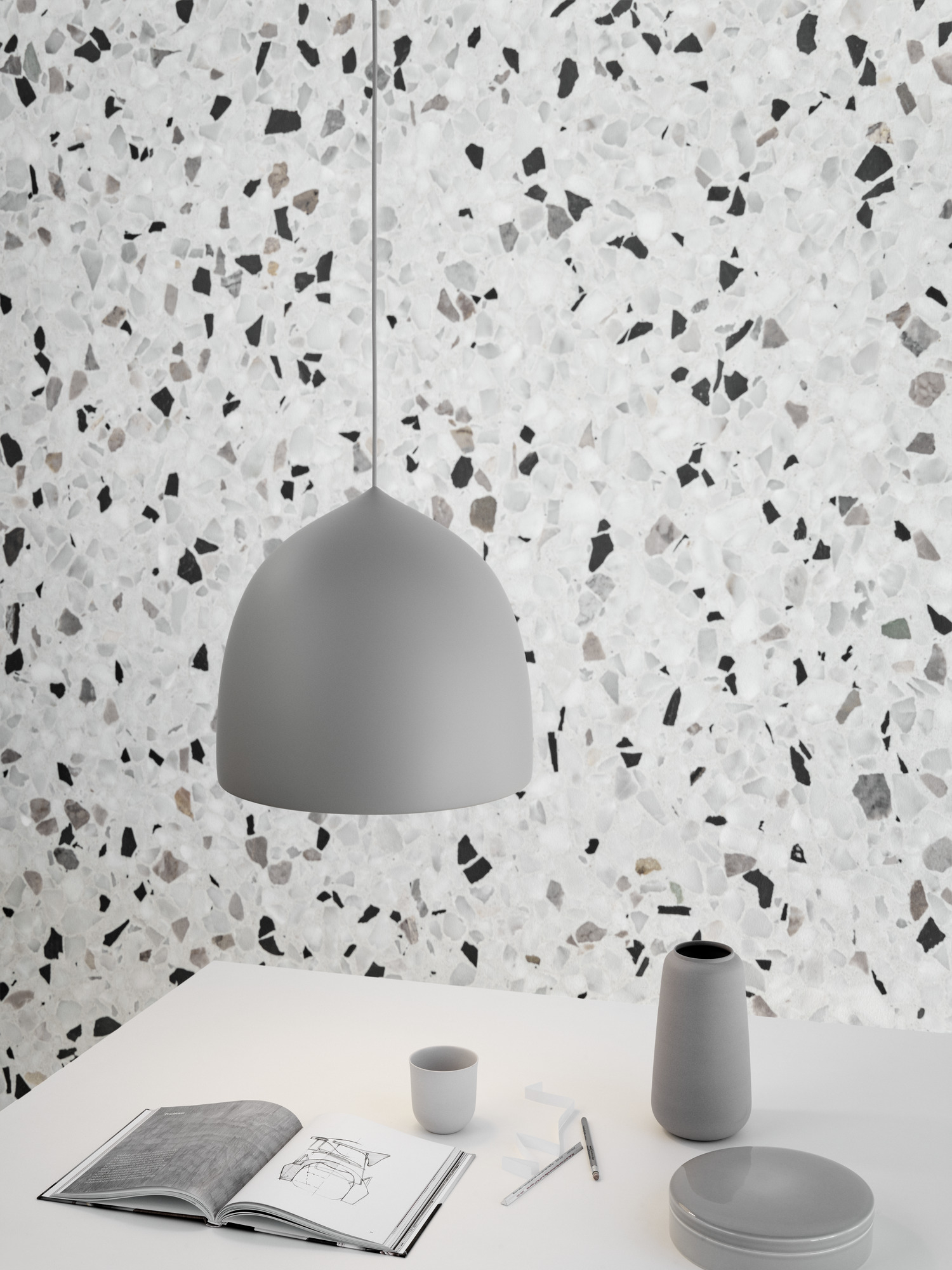 Suspence P1 Pendelleuchte Fritz Hansen Schwarz