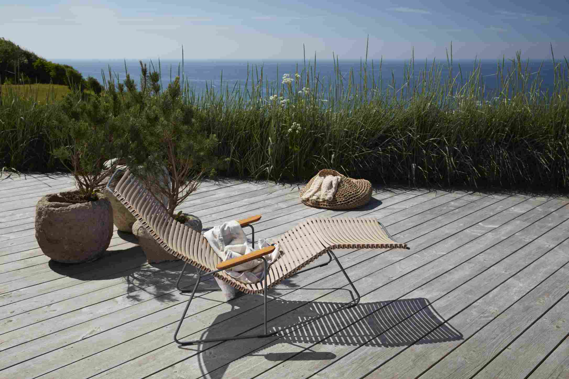 Click Sunlounger Outdoor Sonnenliege Houe Schwarz