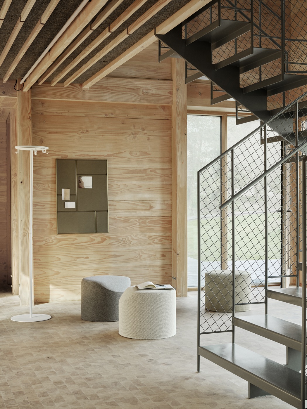 Coral Pouf Hocker Softline