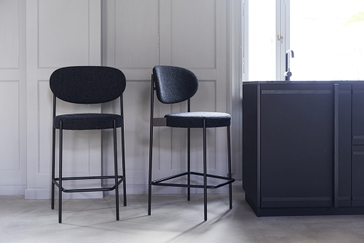 Series 430 Bar Stool Barhocker 75 cm SCHWARZ / REMIX 123 Verpan EINZELSTÜCK