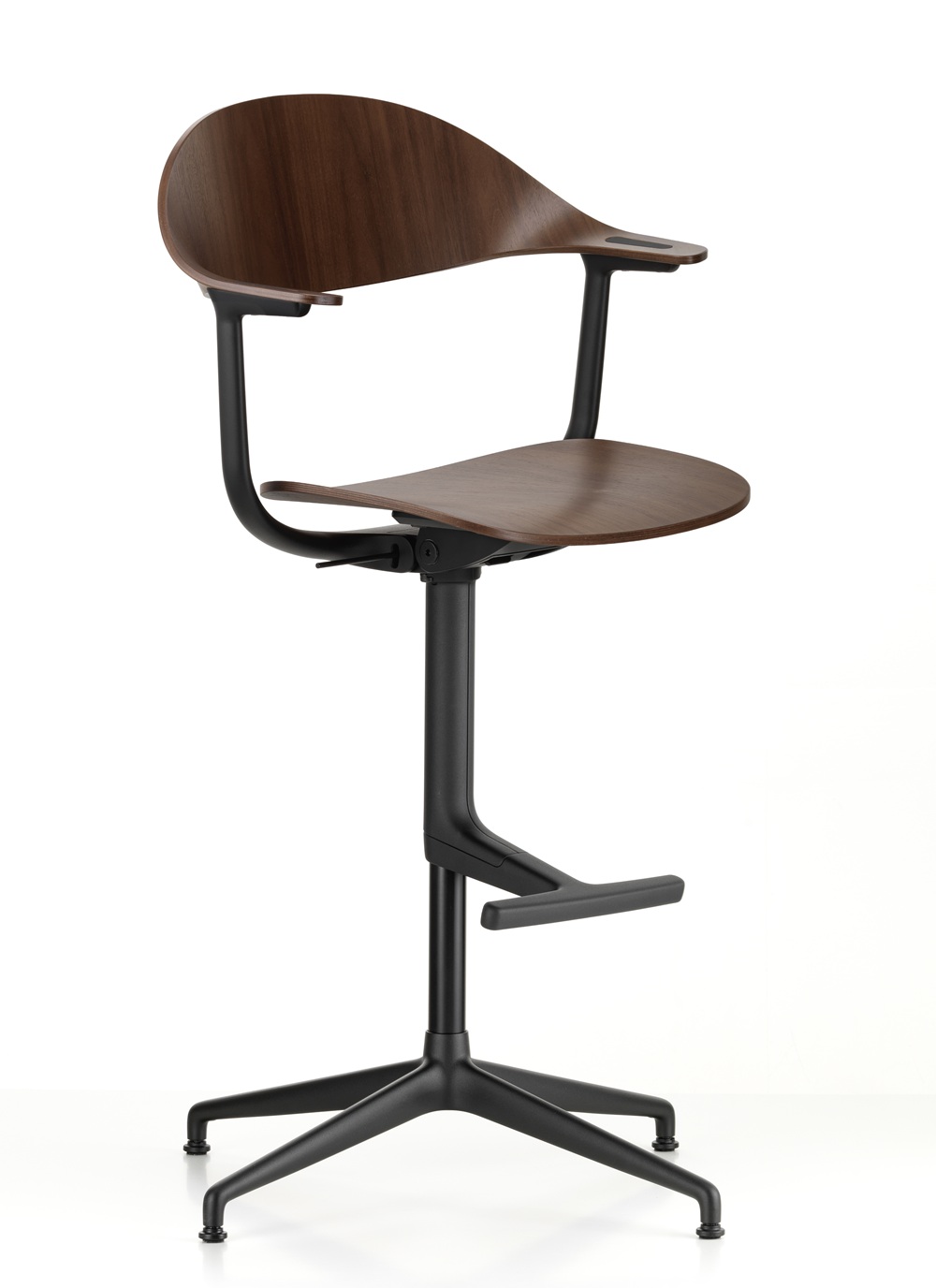 Mynt High Bürodrehstuhl Sitz/Rücken Plywood Vitra