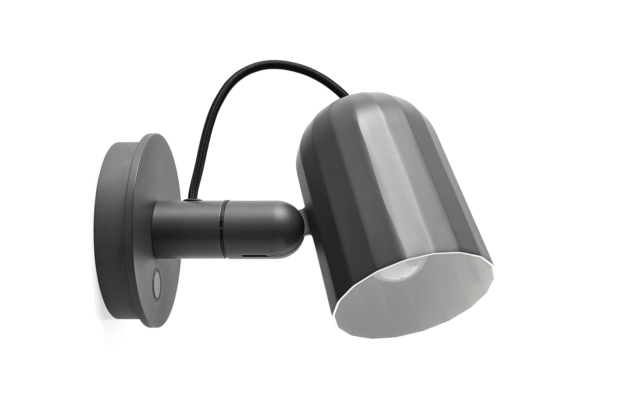 Noc Wall Button Wandleuchte Hay Dunkelgrau