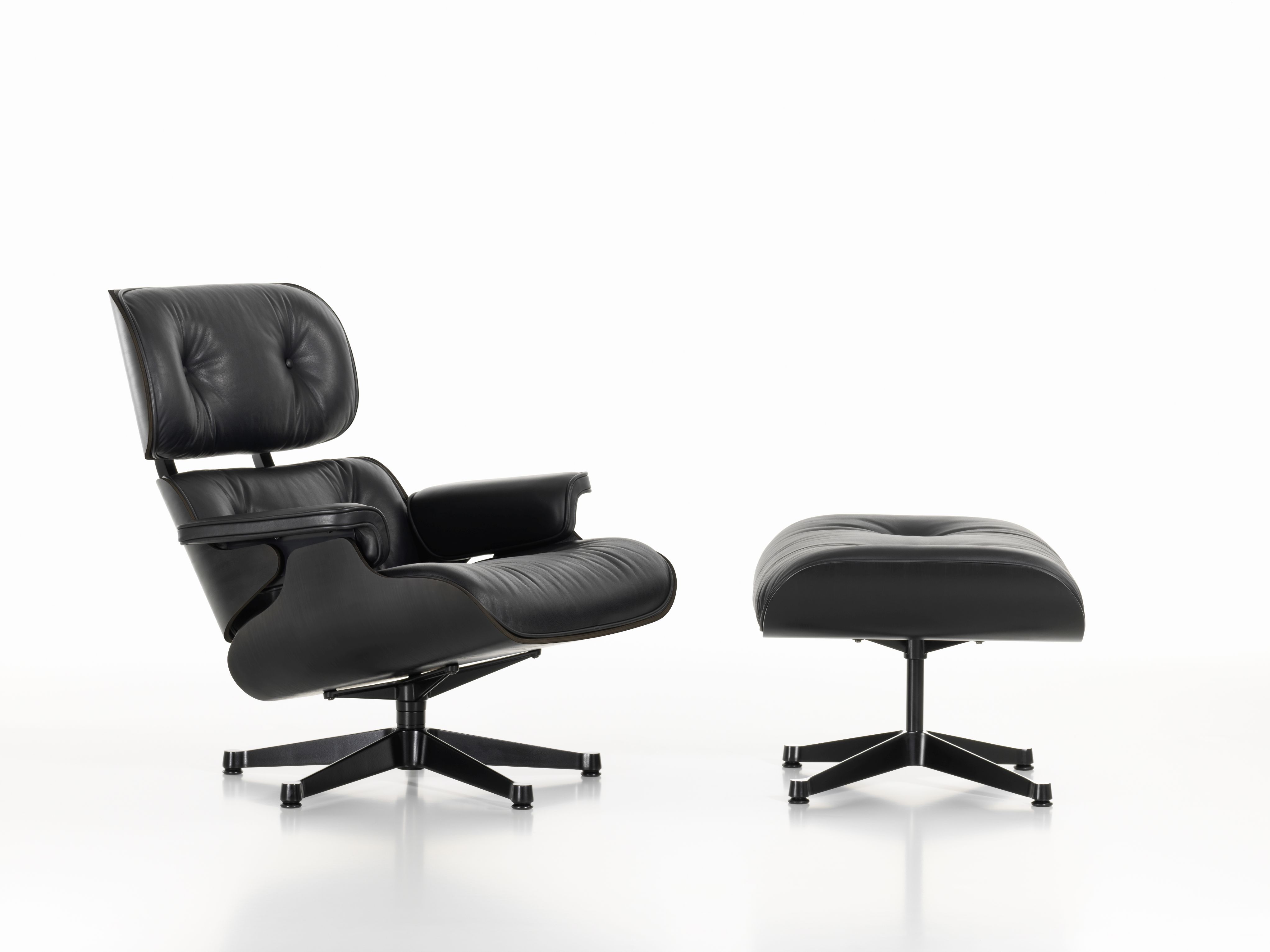 Eames Lounge Chair & Ottoman SCHWARZ Vitra