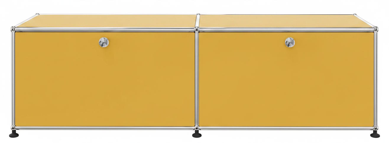 USM Haller Lowboard 2 Klappen Goldgelb