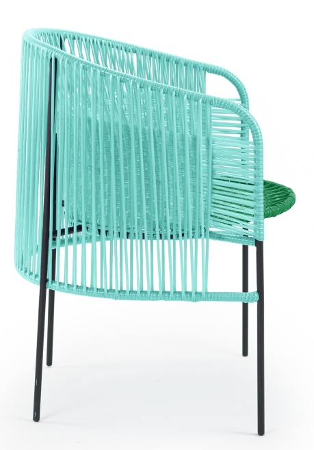 Caribe Dining Chair Stuhl Outdoor ames Turquiose / Smaragdgrün / Schwarz