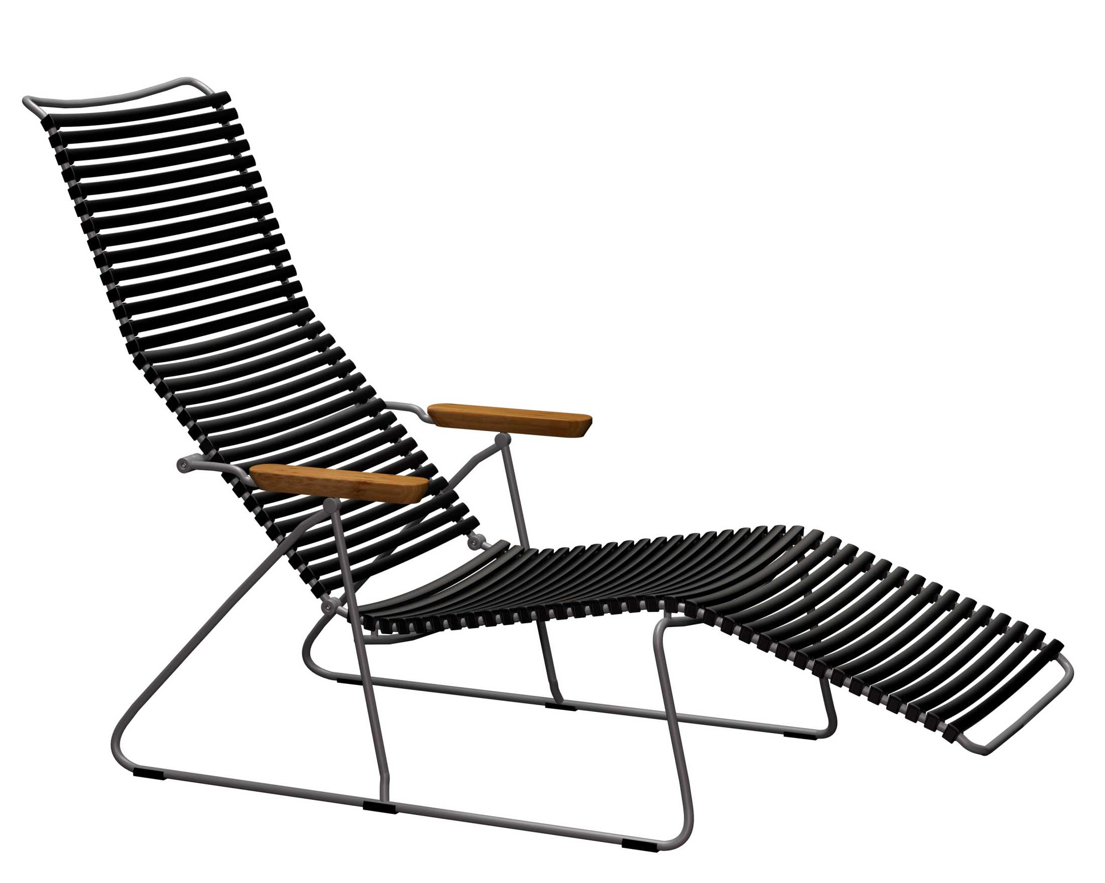 Click Sunlounger Outdoor Sonnenliege Houe Schwarz