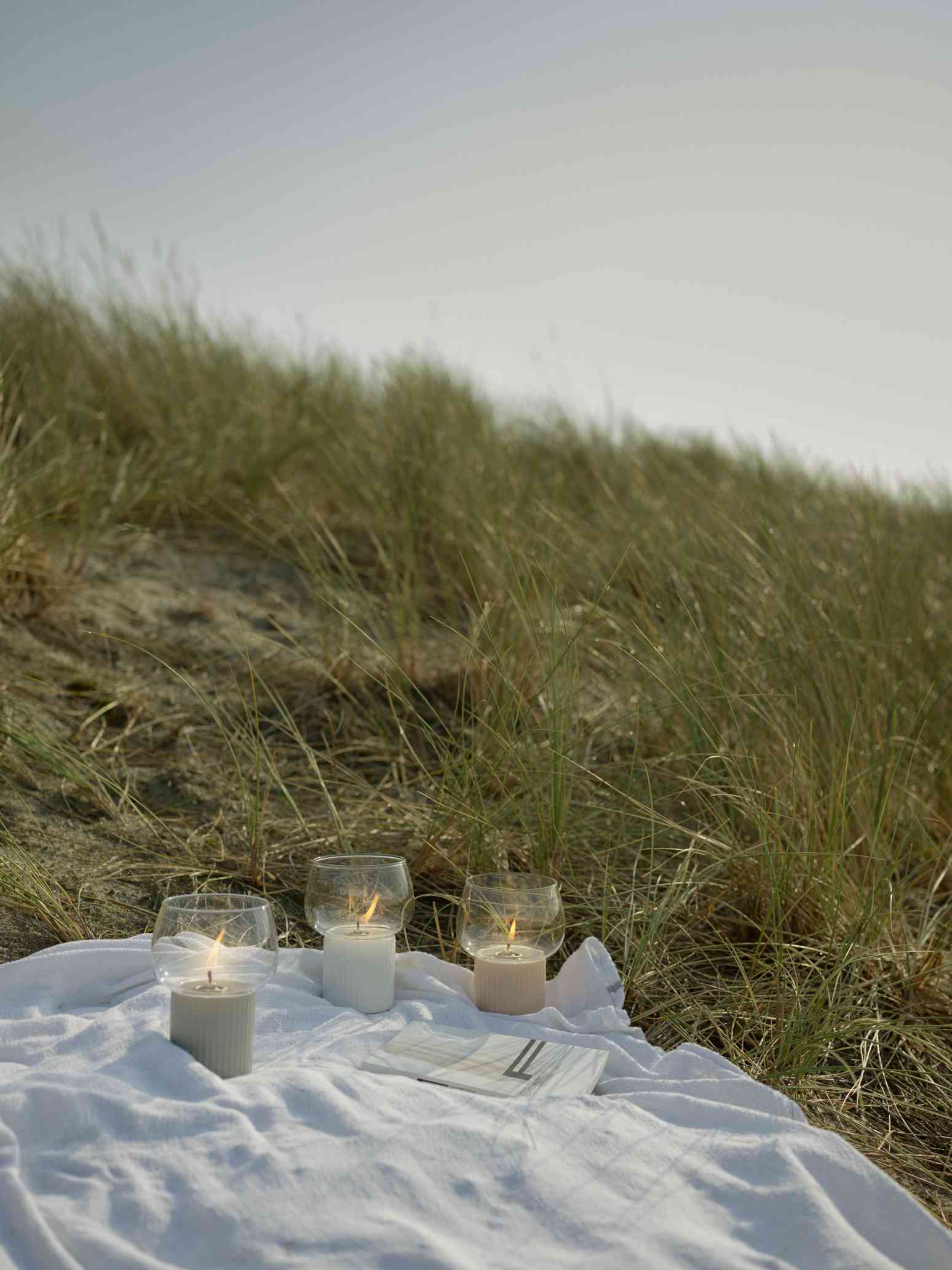 Hygge Hurricane Windlicht RIG TIG by Stelton Grau EINZELSTÜCK