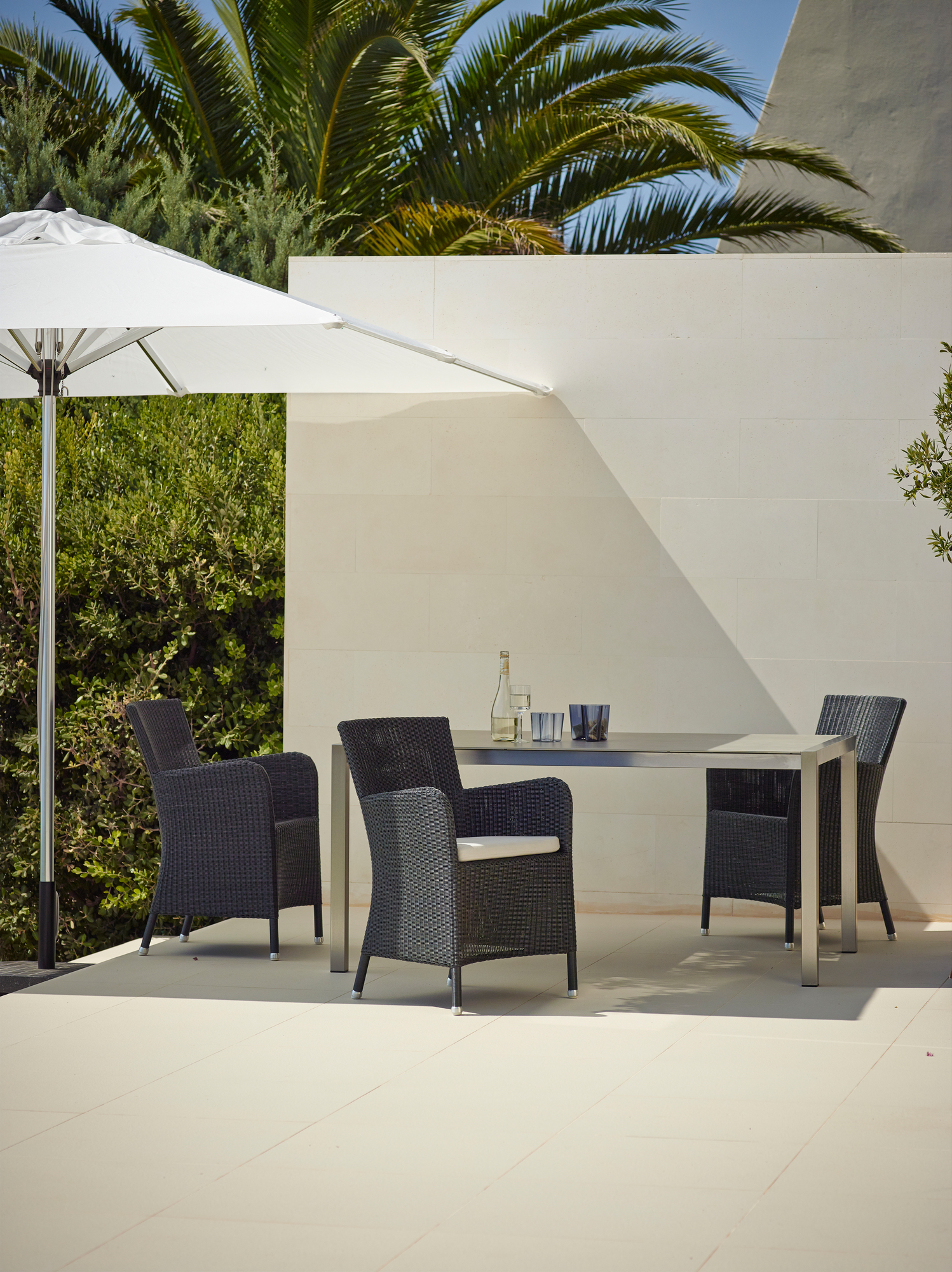 Hampsted Outdoor Sessel schwarz Cane-Line