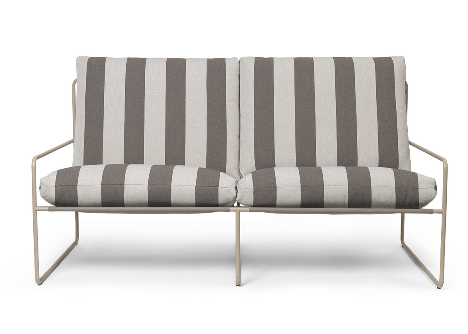Desert 2-Sitzer Outdoor Sofa Stripe Gestell Cashmere Ferm Living