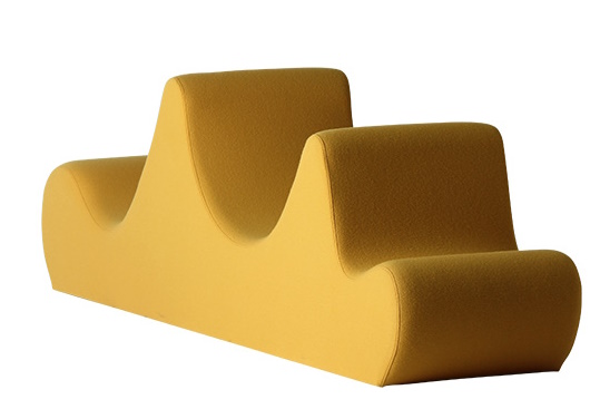 Welle 3 Sofa 3-Sitzer Verpan