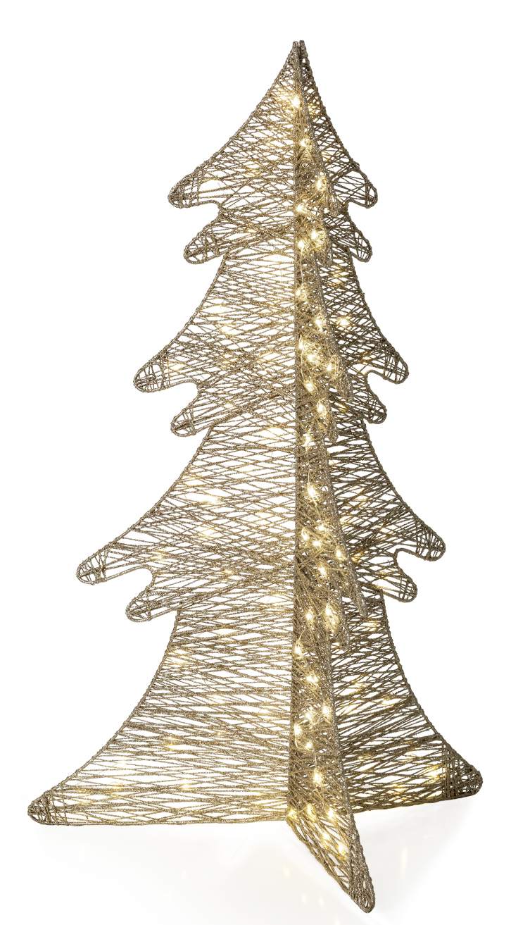 Glitter Tree M LED Glitzer Weihnachtsbaum H76 cm STT AG  