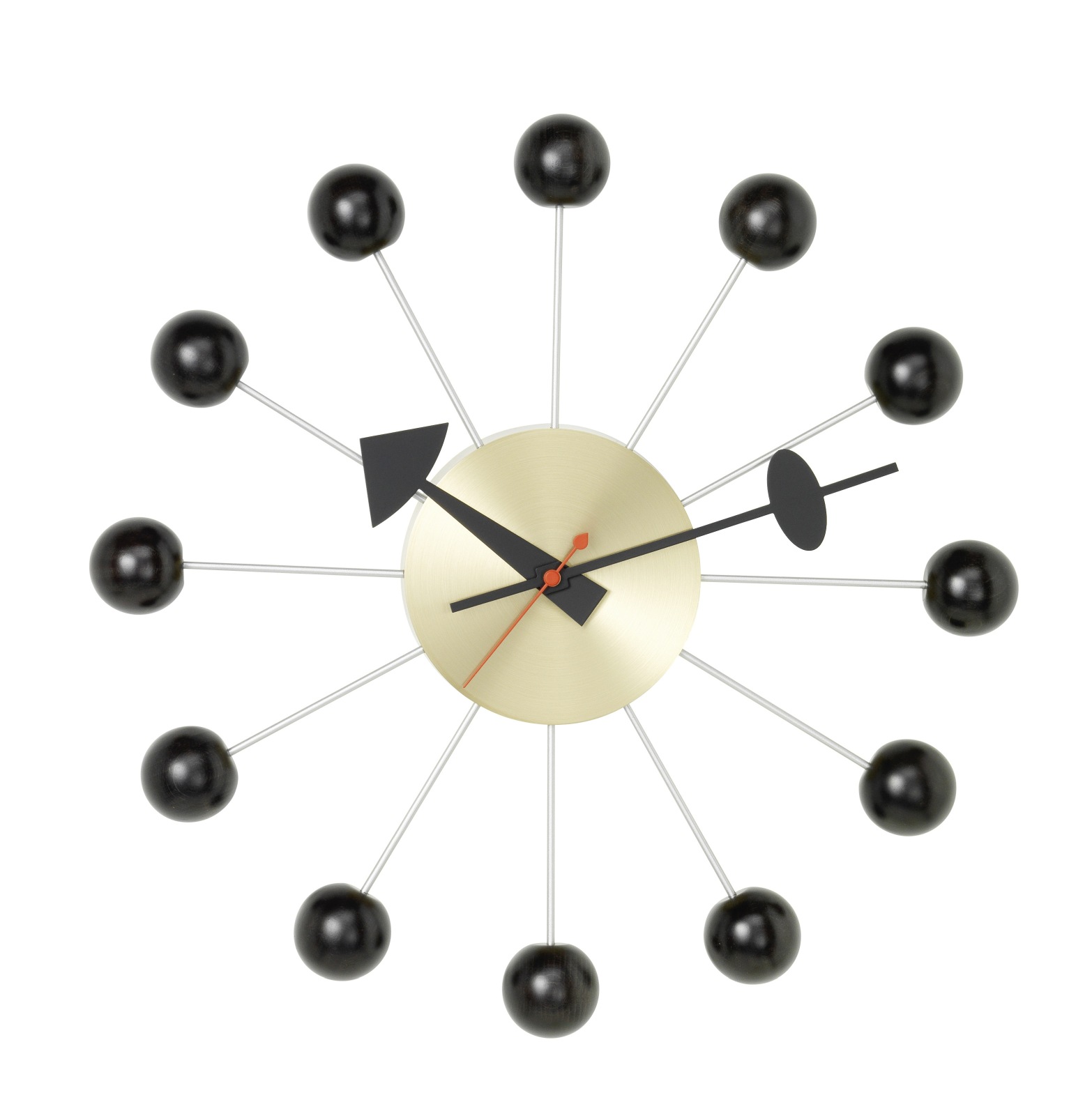 Ball Clock Wanduhr - schwarz Vitra