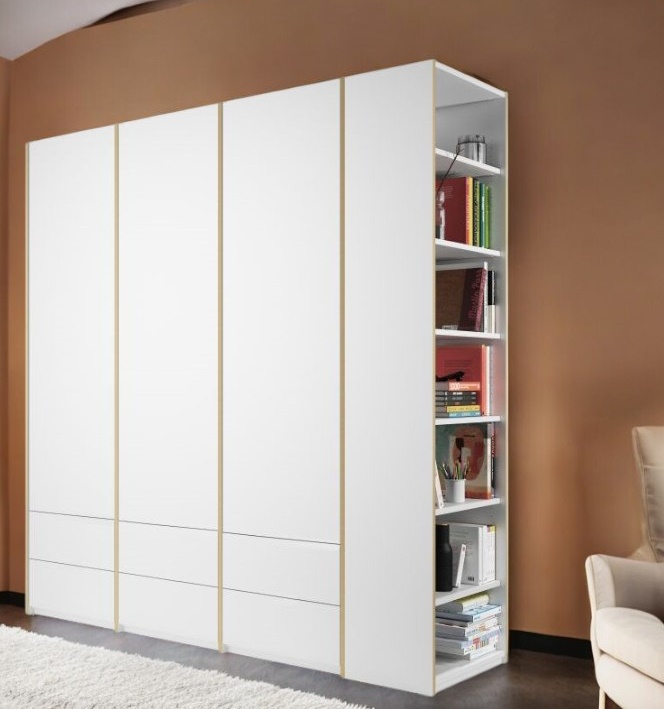 MODULAR PLUS Schrank Kombination mit Anbauregal rechts B 212,2 cm Müller Möbelwerkstätten