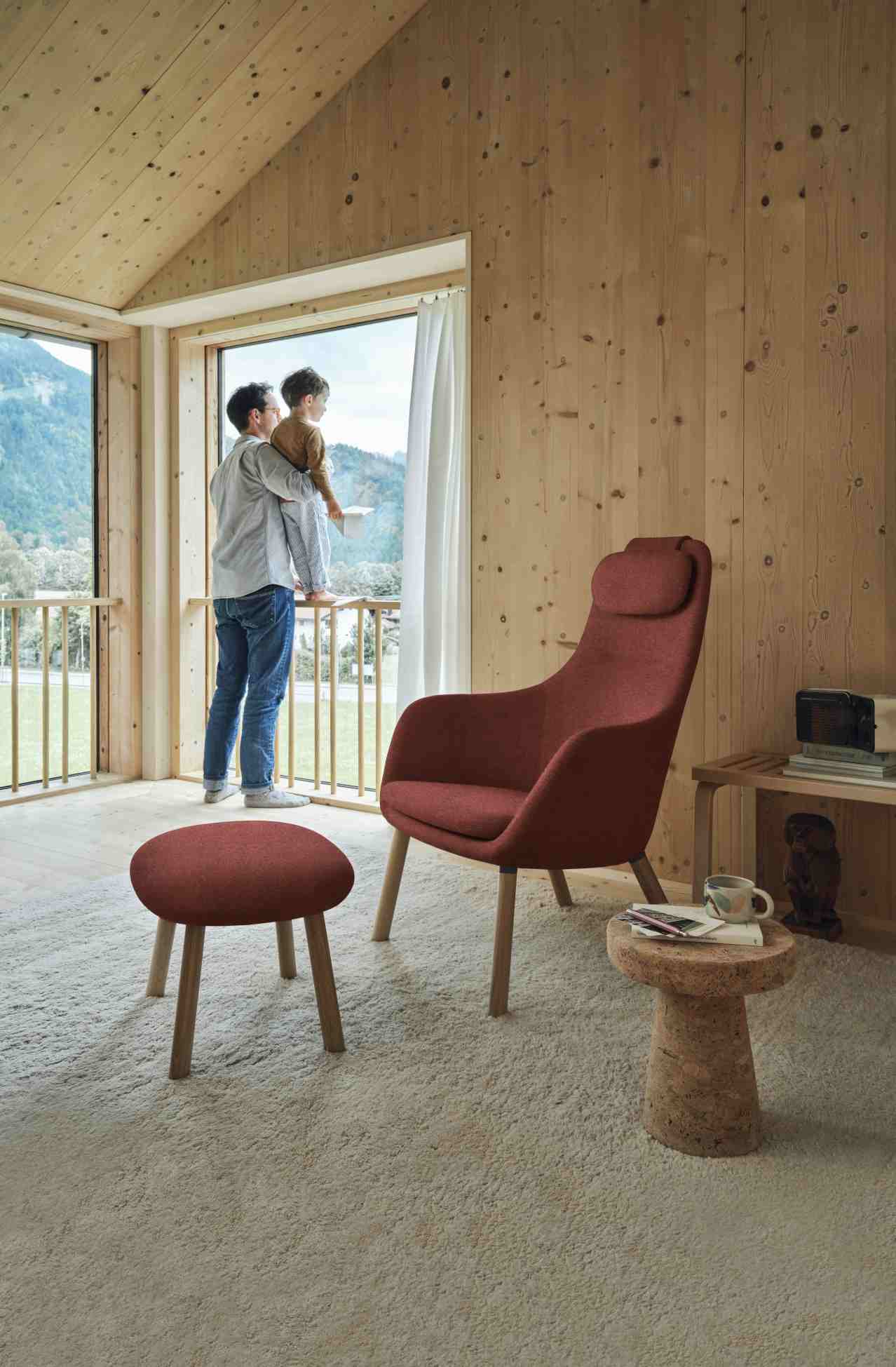 Hal Lounge Chair Sessel + Ottoman Sitzkissen lose Vitra