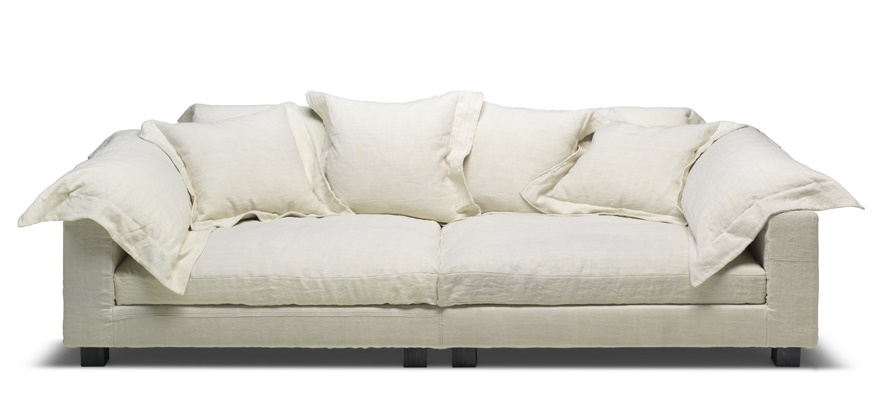 Nebula Nine Sofa 280x110 cm 3-Sitzer Sofa Moroso Diesel Fasern - Indigo blau
