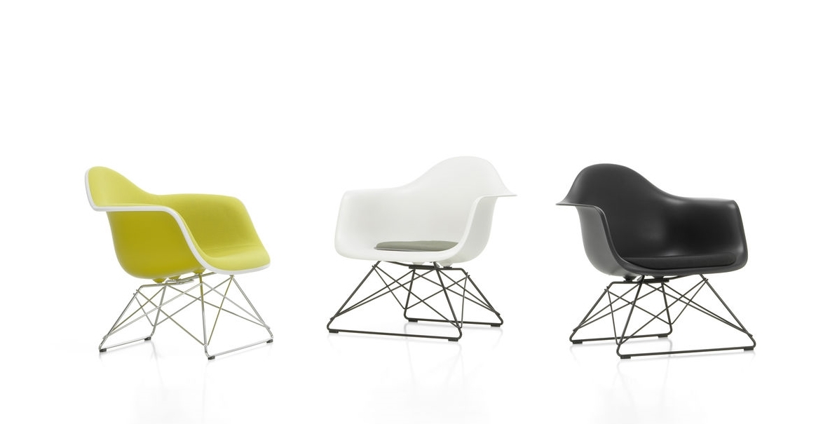 Eames Plastic Arm Chair LAR Stuhl Vollgepolstert Vitra