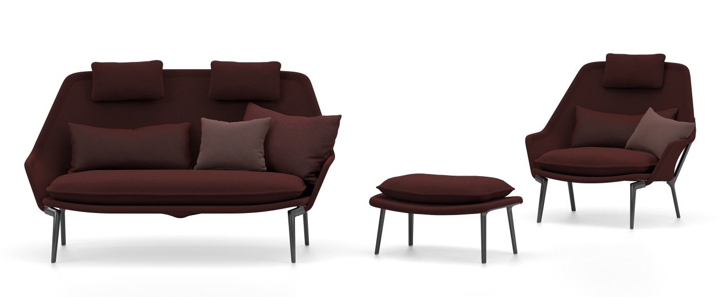 Slow Chair & Ottoman Sessel Stoff Vitra 