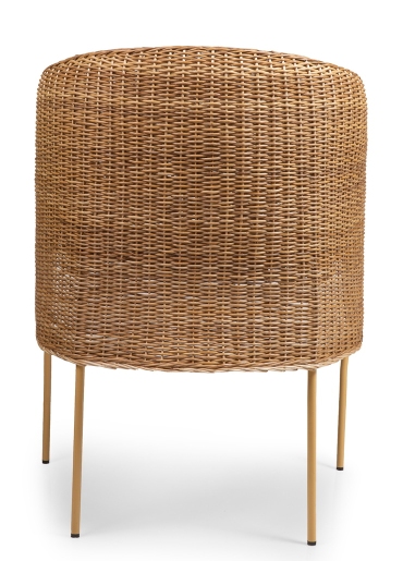 Caribe Natural Dining Chair Stuhl Outdoor ames Rohes Naturmaterial / Gelb