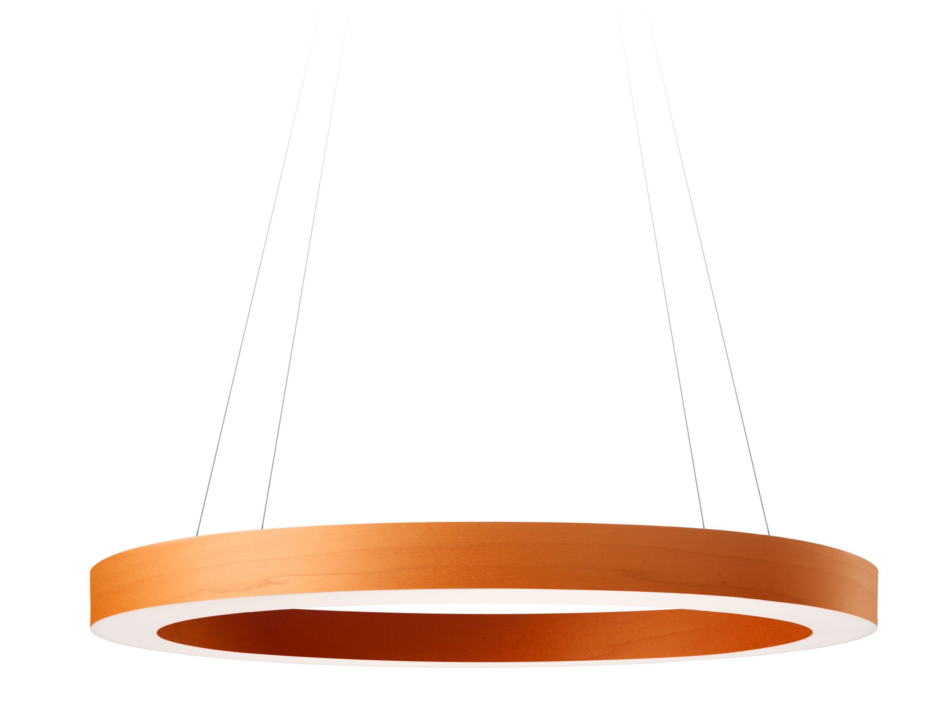 Oh!-Line Pendelleuchte von LZF Lamps, orange, runde Hängelampe für Wohnzimmer und Esszimmer.