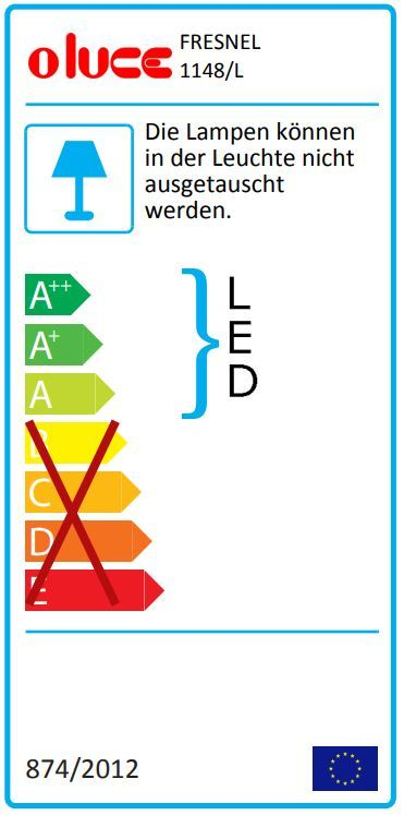 Fresnel 1148 Outdoor Wandleuchte Oluce