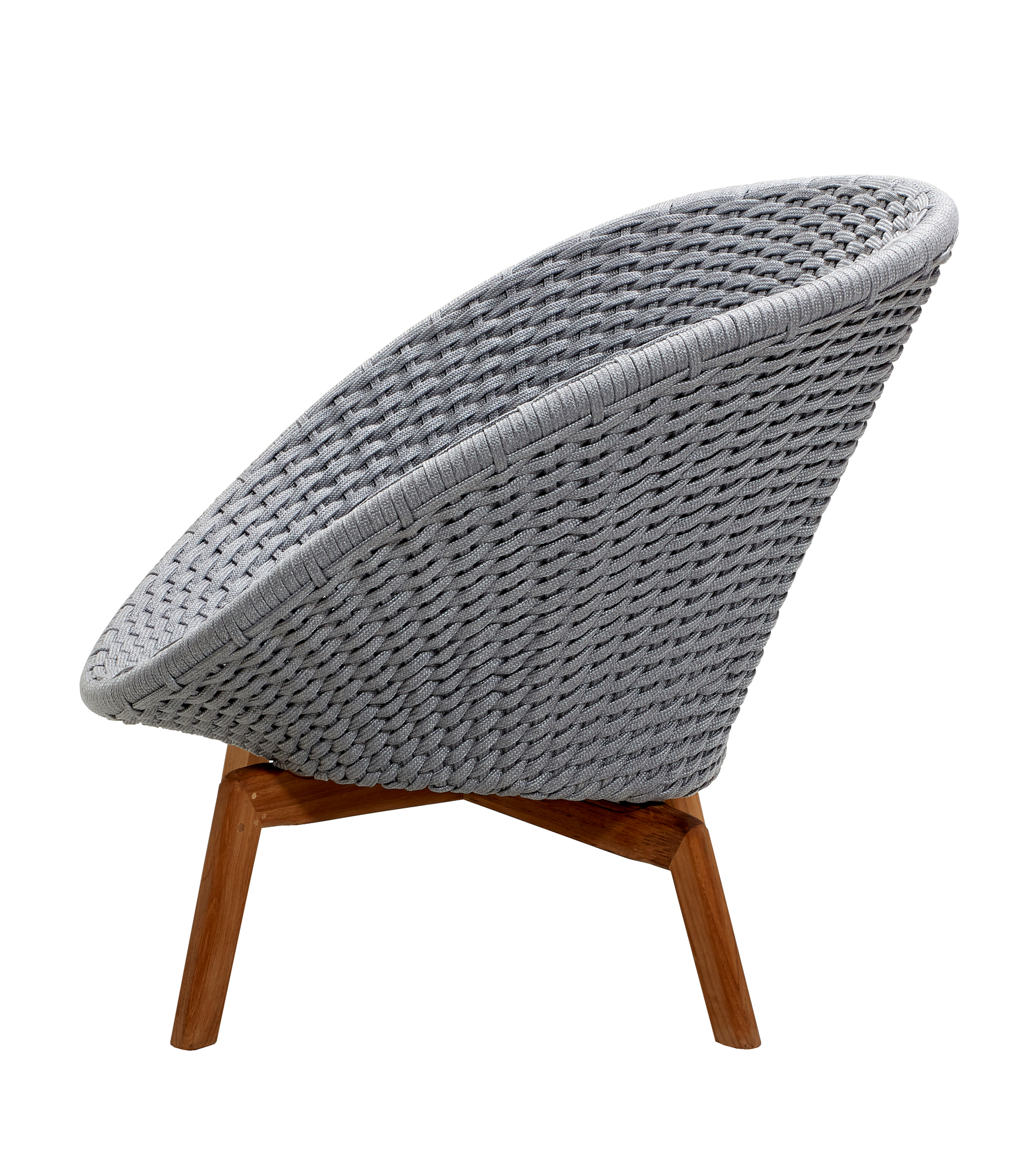 Peacock Outdoor Loungesessel Rope Cane-Line hellgrau