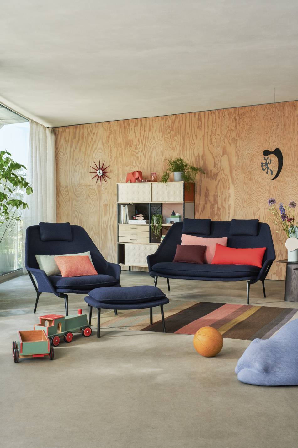Slow Chair Ottoman Stoff Vitra 