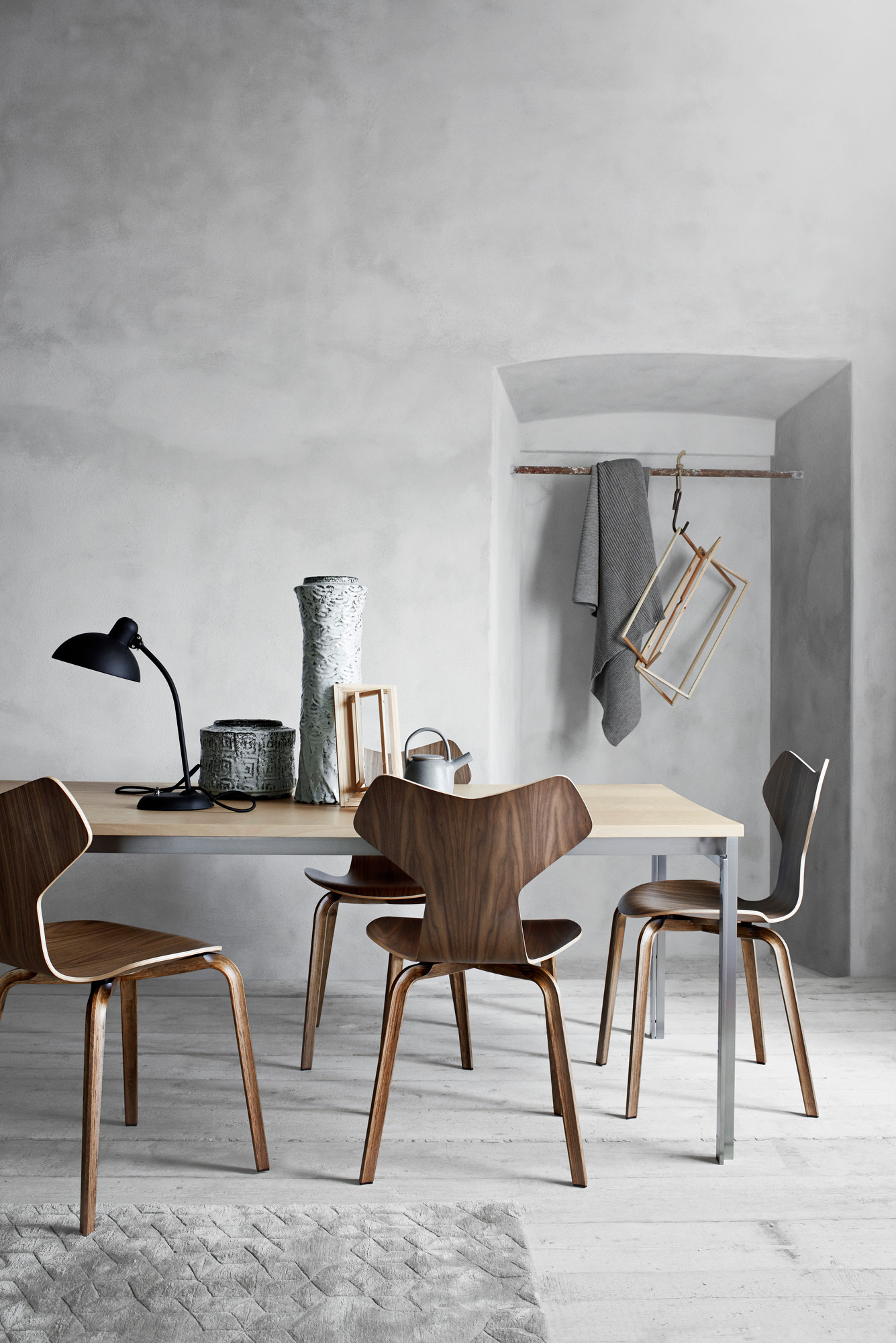 6556 T Tischleuchte KAISER idell Fritz Hansen schwarz matt