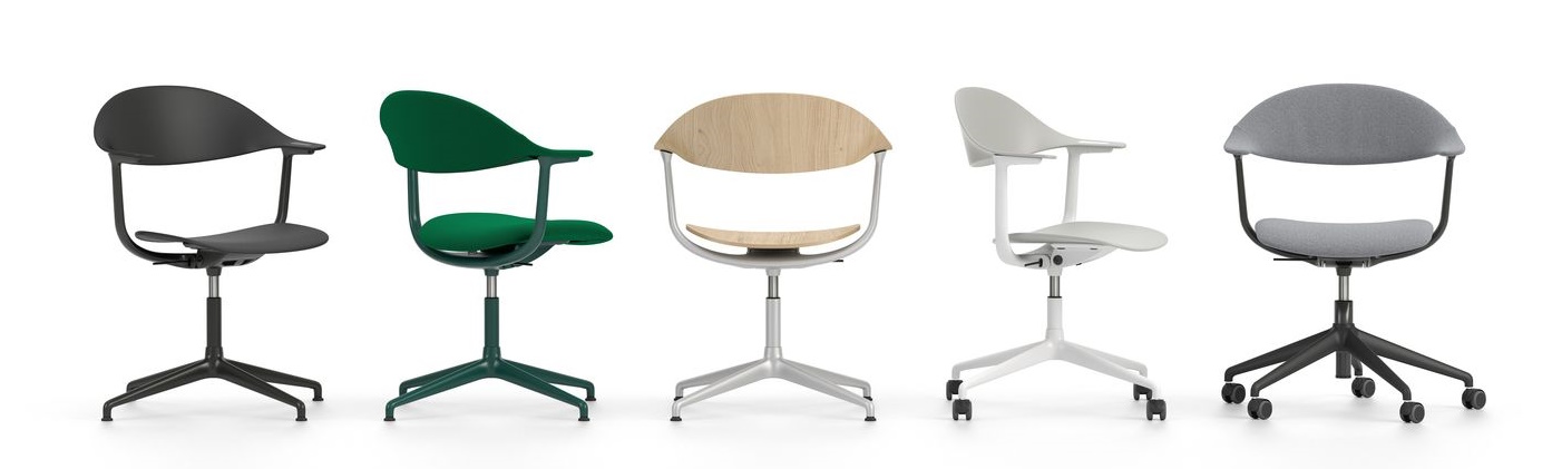 Mynt Rücken und Sitz Kunststoff Bürodrehstuhl Vitra