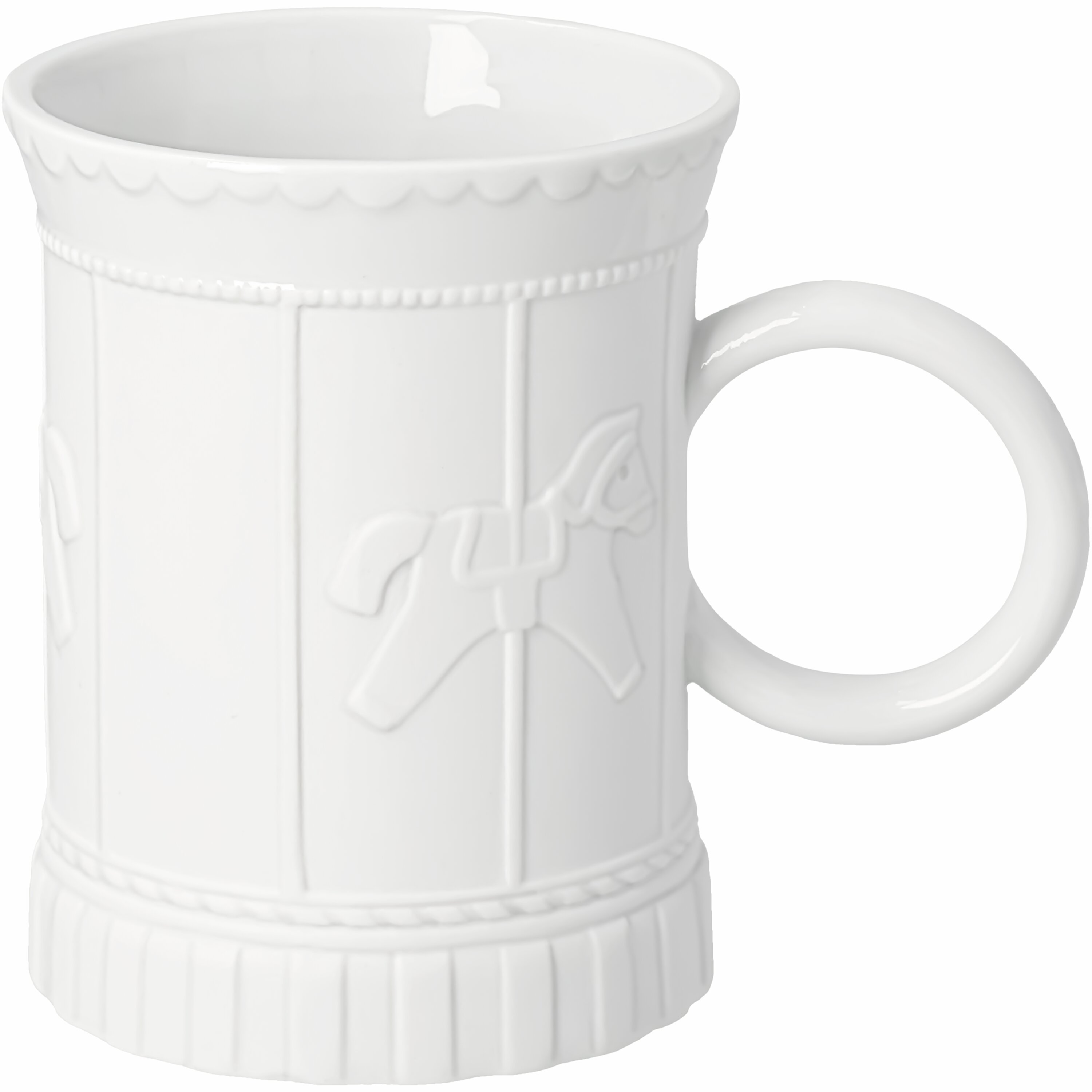 Karuselltasse Streifen Räder