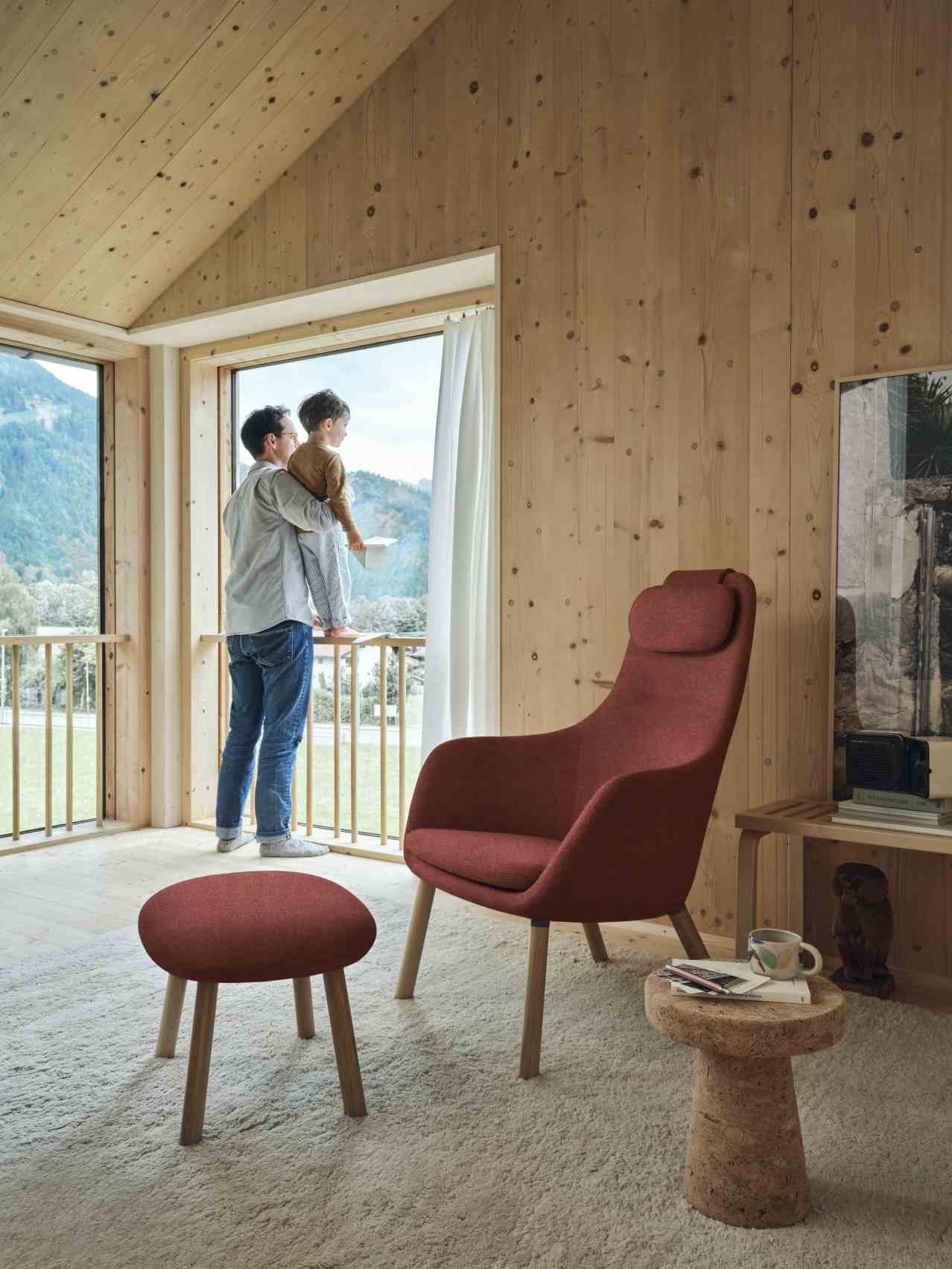 Hal Lounge Chair Sessel + Ottoman Sitzkissen lose Vitra