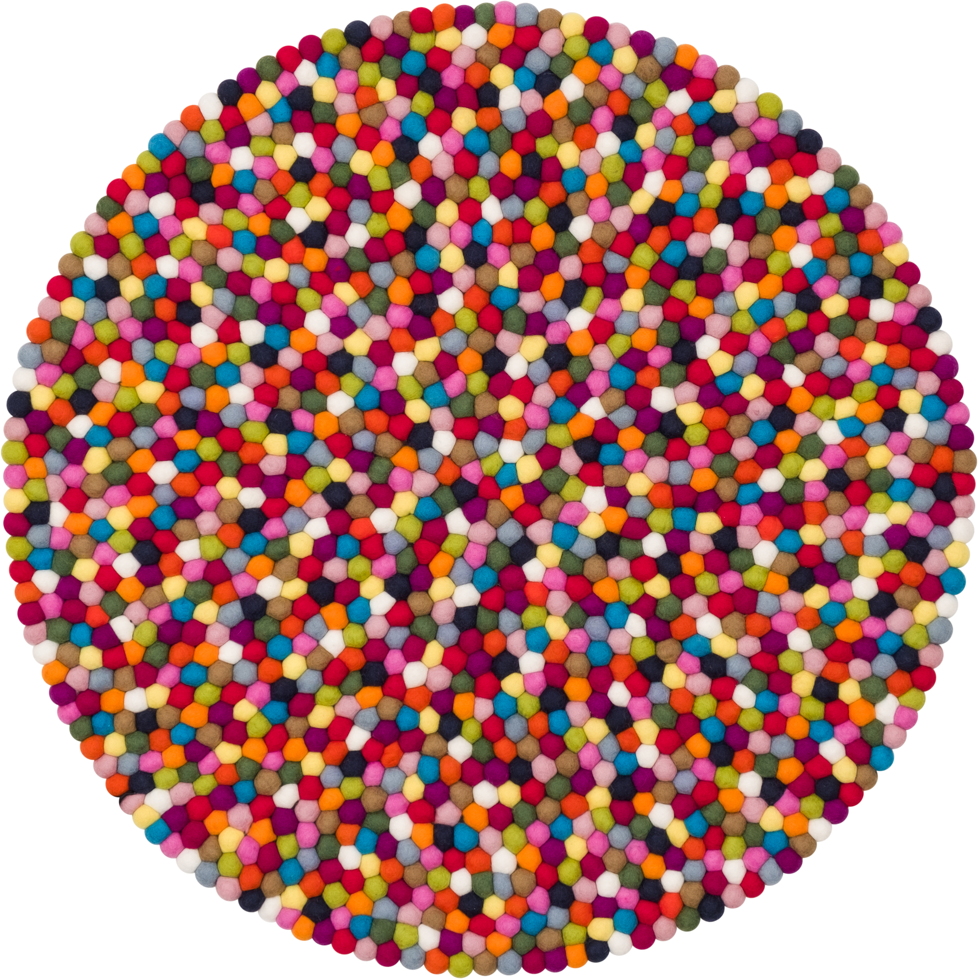 Filzkugel Teppich rund 140 cm myfelt