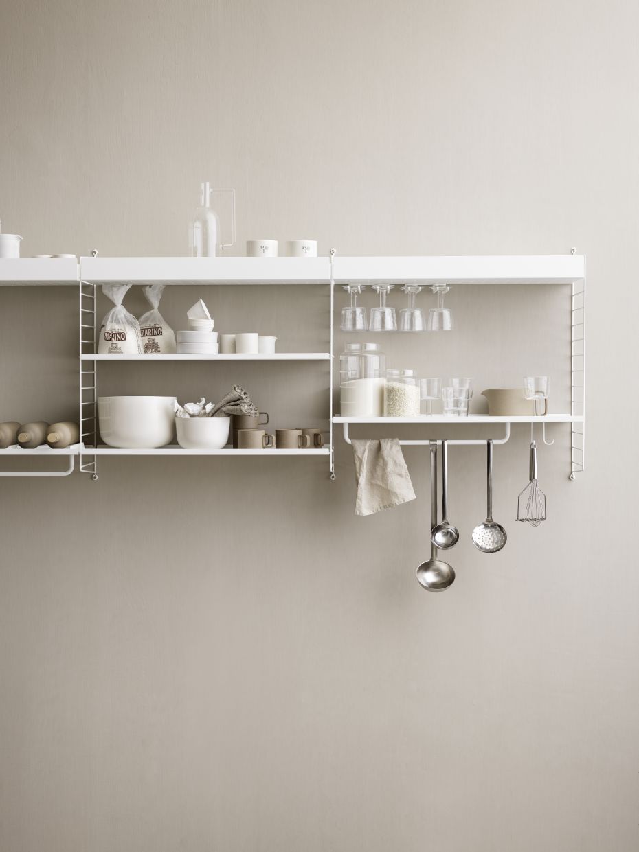 Einzelteil Stangen für Metallregal B 58 cm String Furniture 