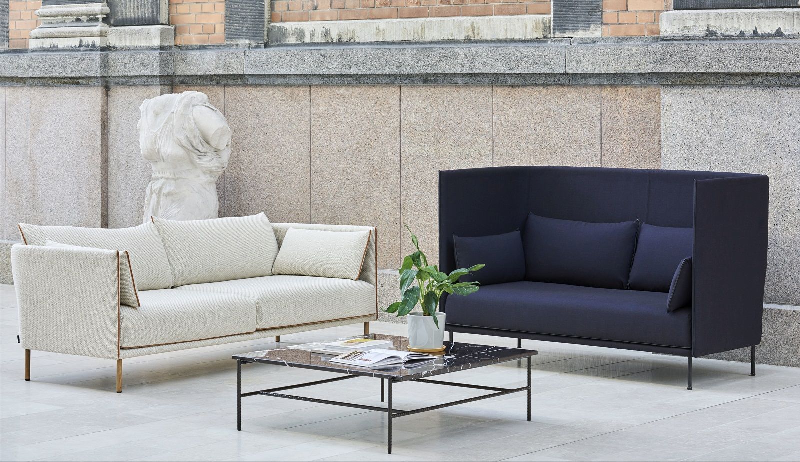 Silhouette Sofa 2-Sitzer High back Hay