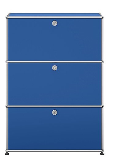 USM Haller Highboard mit 3 Klappen – QUICK SHIP - enzianblau