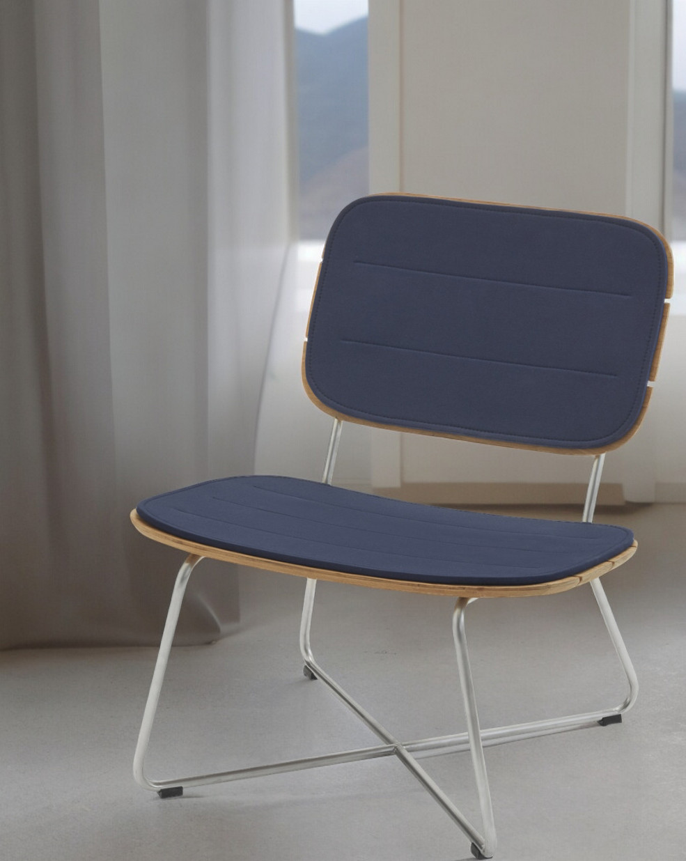 Lilium Lounge Chair Stuhl Sitzkissen Cushion Outdoor Skagerak by Fritz Hansen Weiß