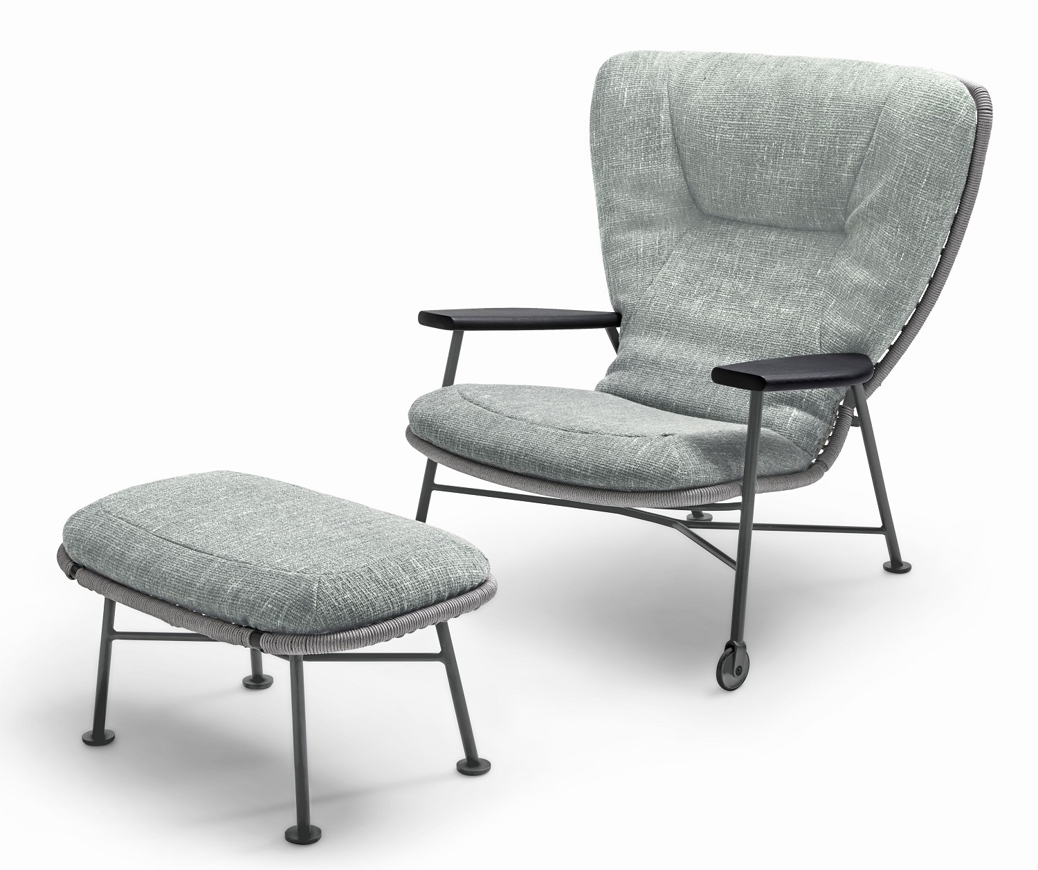 Shinzo Hybrid Indoor / Outdoor Hocker Walter Knoll