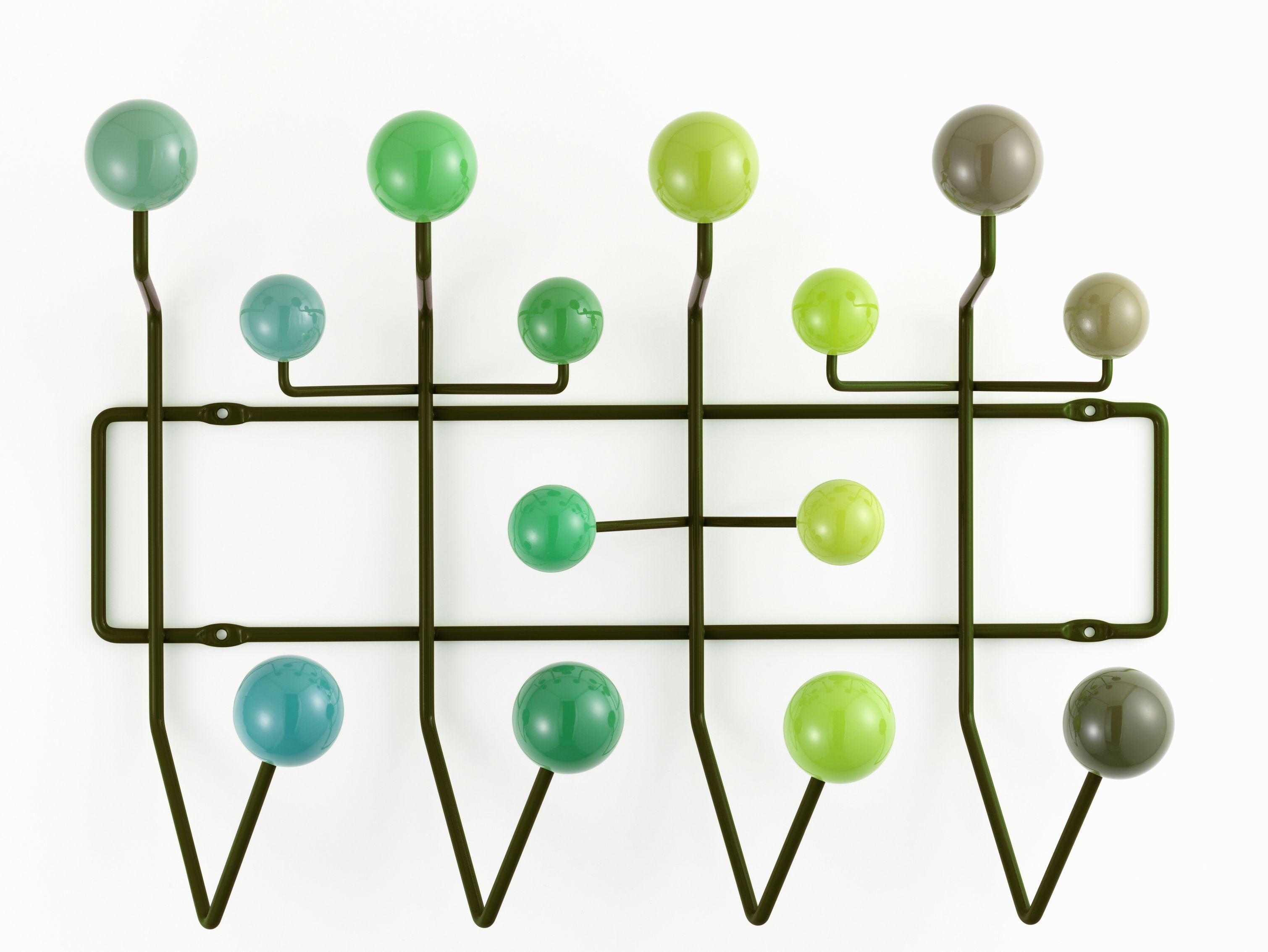 Eames Hang it all Garderobe grün Vitra