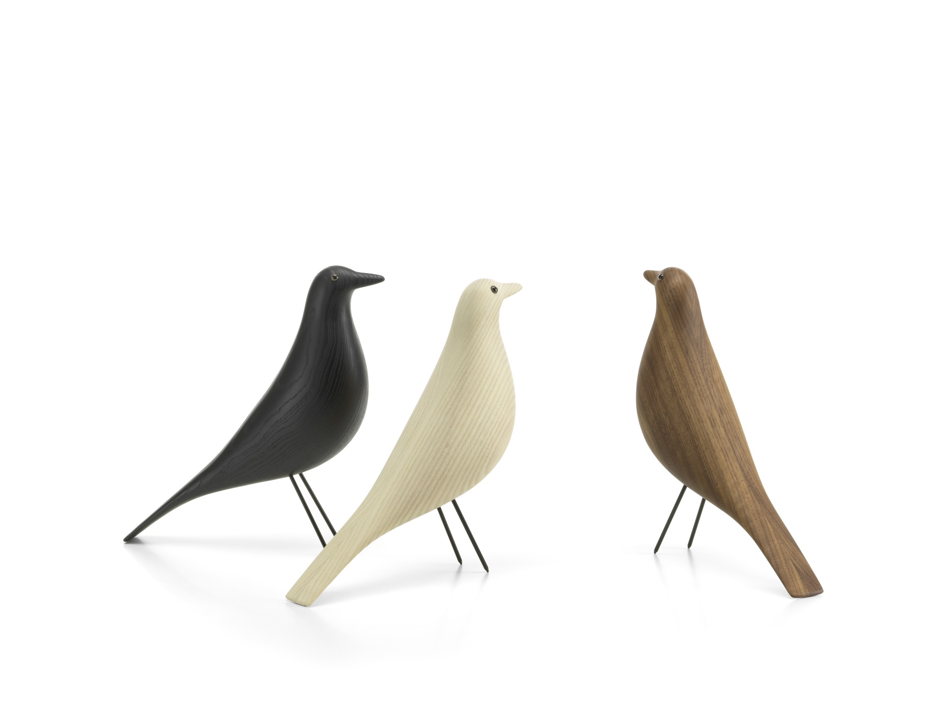 Eames House Bird Skulptur Esche weiß geölt Vitra Neue Version