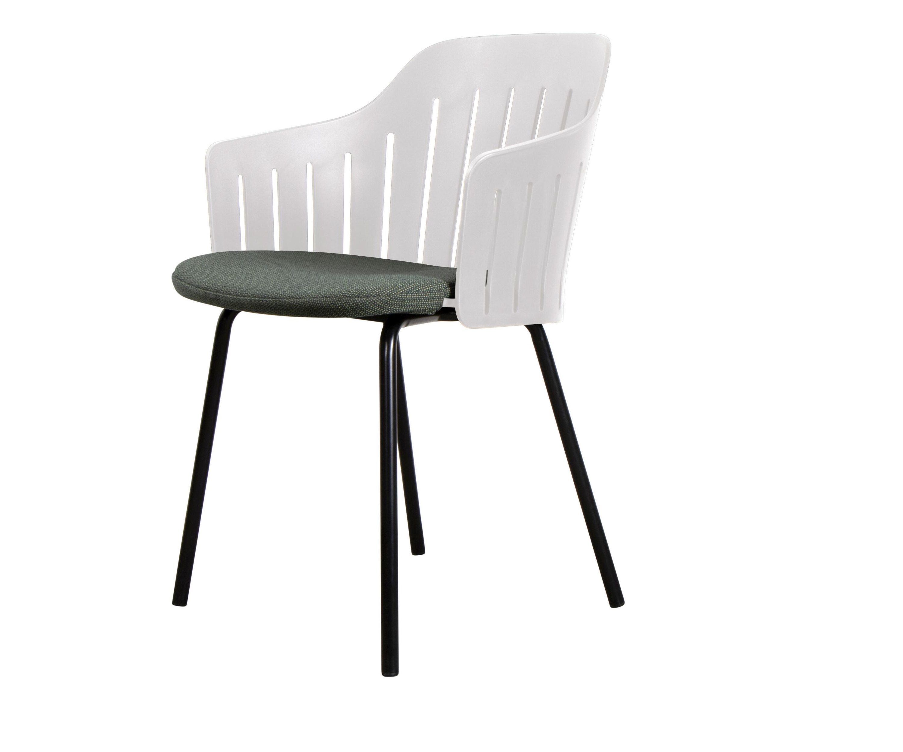 Choice Outdoor Stuhl Stahlgestell 4 Beine Weiß Cane-Line 