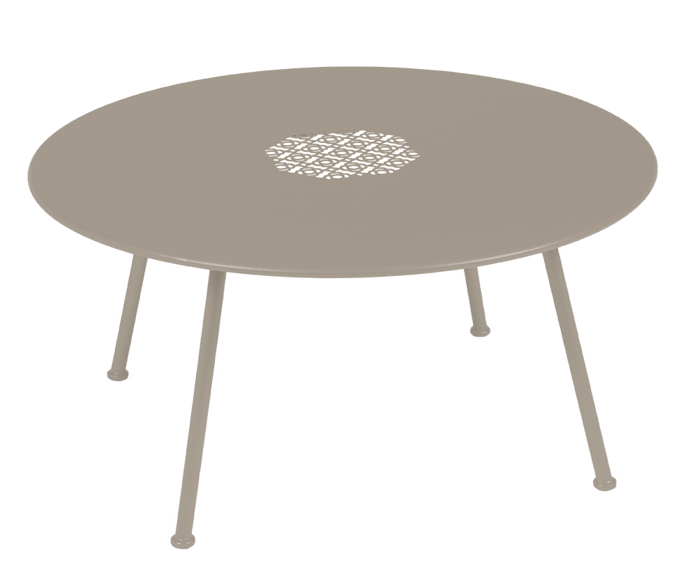 Lorette niedriger Outdoor Beistelltisch / Couchtisch Ø 80 cm Fermob