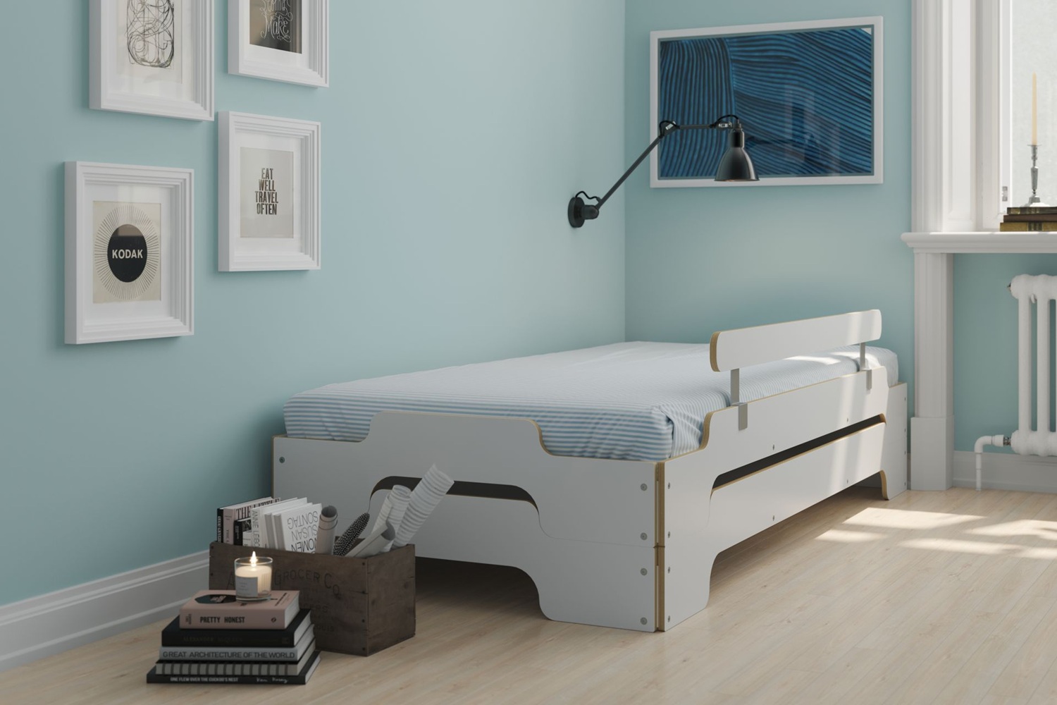 Begrenzungsleiste / Rausfallschutz für Stapelliege Müller Small Living