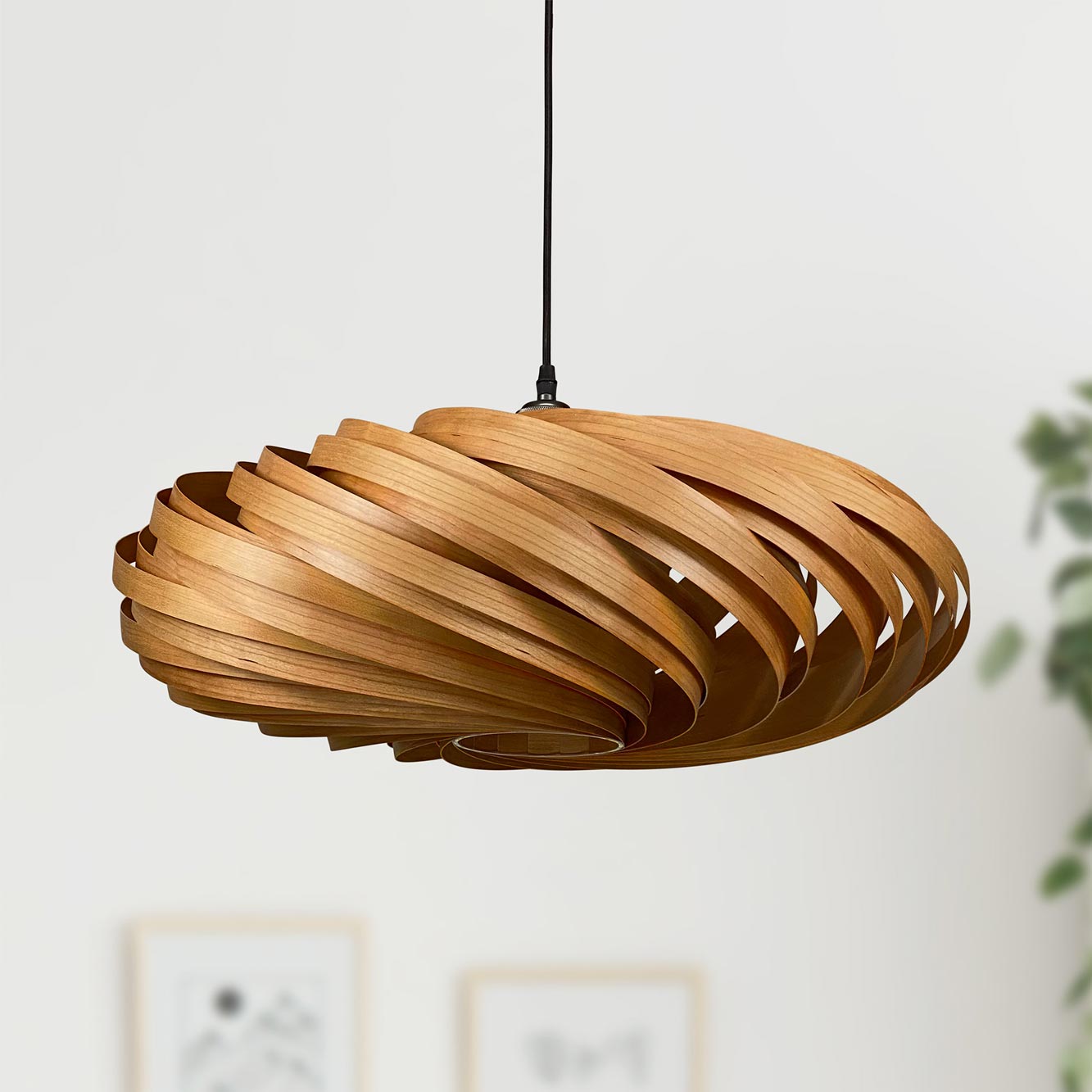 Veneria Hängeleuchte Ø60 cm Kirschbaum Gofurnit