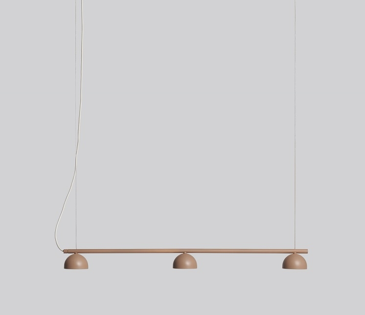 Blush rail 3 Pendant lamp Pendelleuchte beige Northern