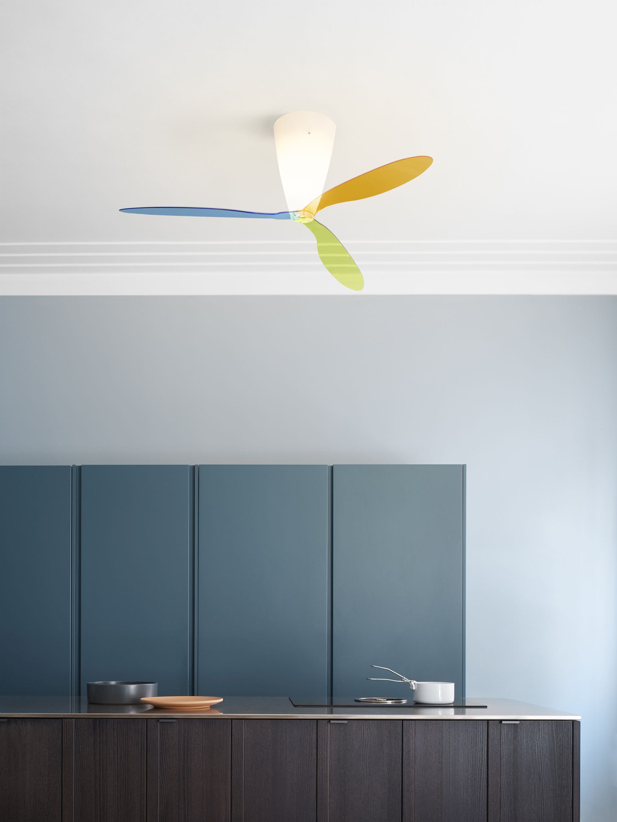 Blow D28 Deckenleuchte und Ventilator Luceplan