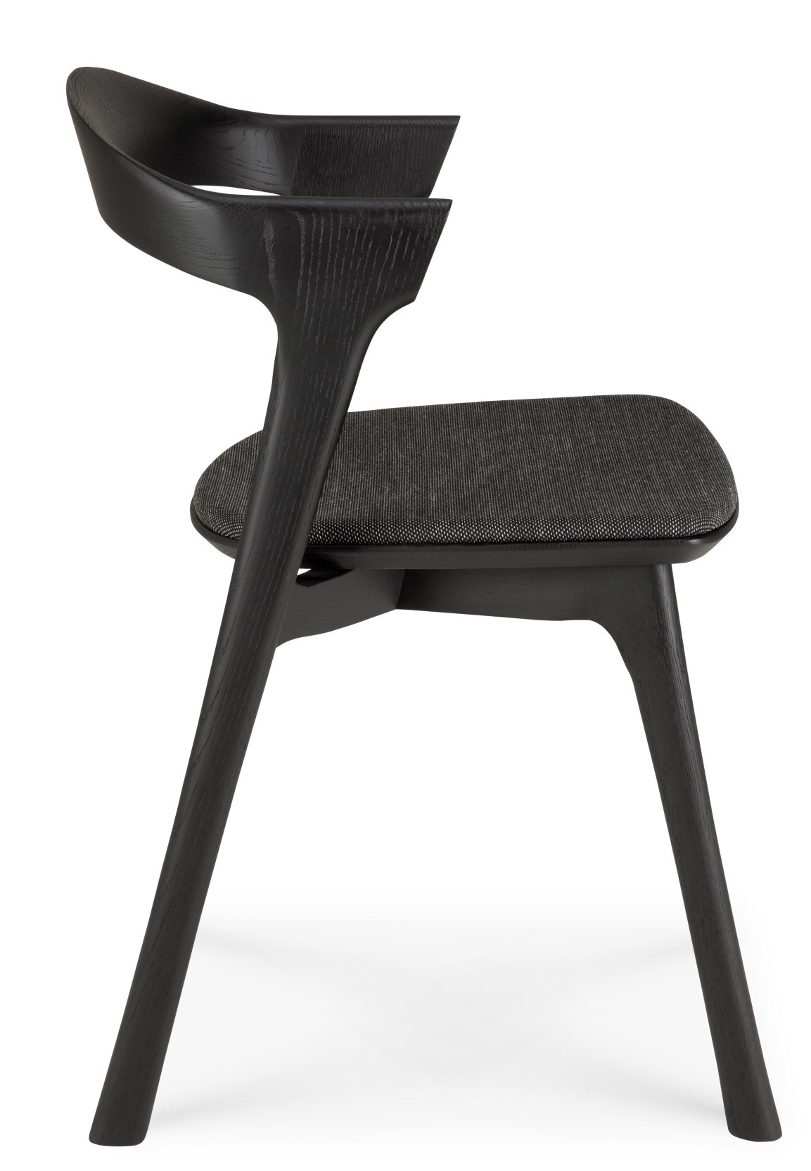 Bok Stuhl Eiche braun / Stoff Schwarz Ethnicraft