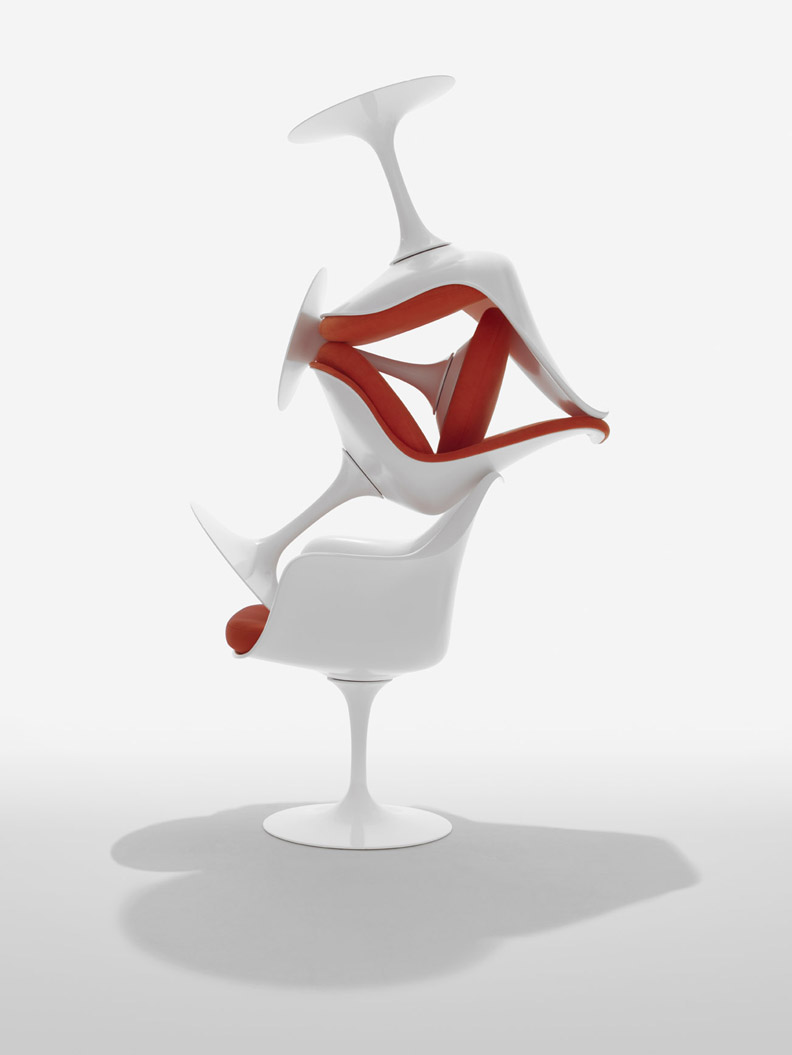 Tulip Armchair / Tulpen Armlehnenstuhl drehbar Knoll International